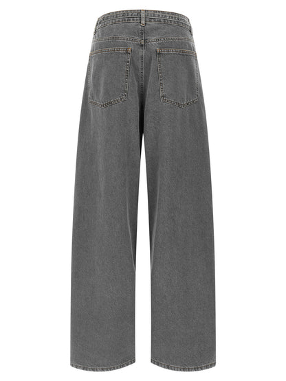 Twinset Gray Cotton Jeans Denim