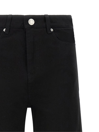 Ami Paris Black Cotton Flared Jeans