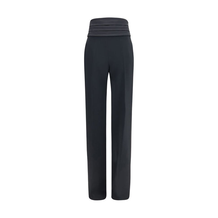 Ermanno Scervino Black Viscose Casual Pants