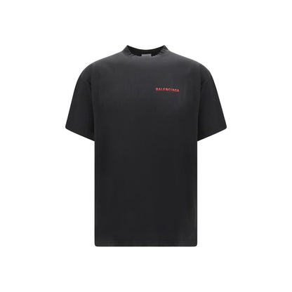 Balenciaga Black Cotton T-Shirt