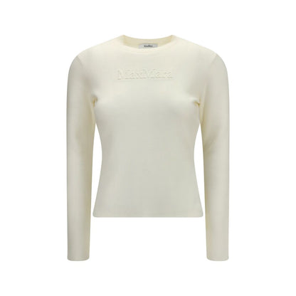 Max Mara White Wool Oves Aries Sweatshirt