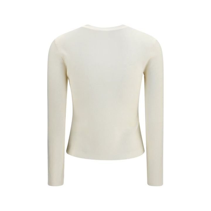Max Mara White Wool Oves Aries Sweatshirt