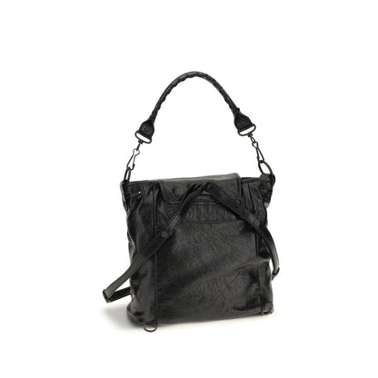 Balenciaga Black Lamb Ovis Aries Backpack