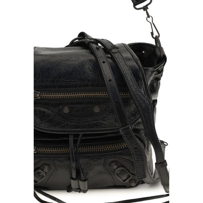 Balenciaga Black Lamb Ovis Aries Backpack