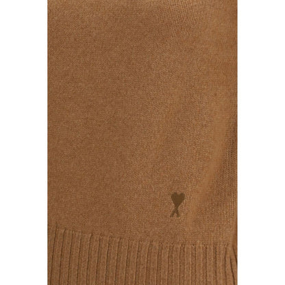 Ami Paris Brown Cashmere Turtleneck