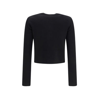 Balmain Black Viscose Cardigan