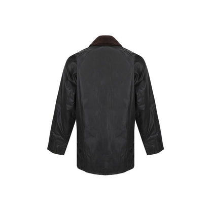 Barbour Black Cotton Full-Length Jacket