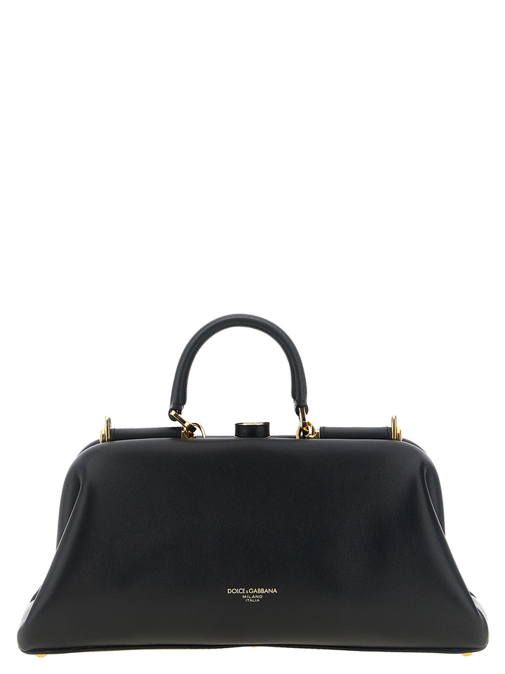 Dolce & Gabbana Black Lamb Leather Handbag