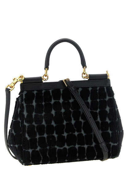 Dolce & Gabbana Black Cotton Handbag