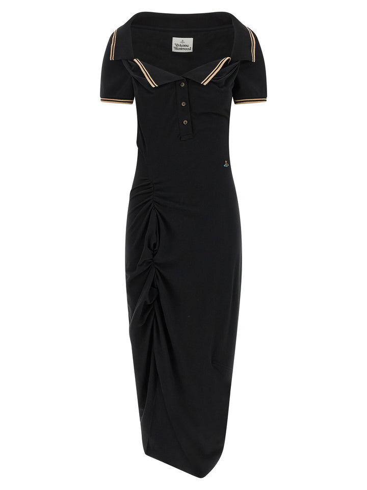 Vivienne Westwood Black Cotton Midi Dress