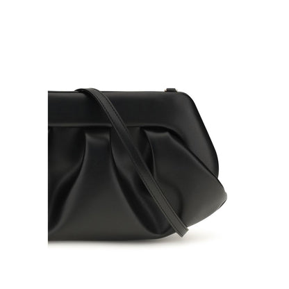 THEMOIRè Black Recycled Leather Shoulder Bag