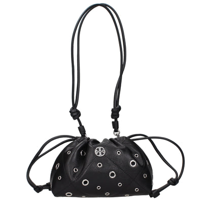 Tory Burch Black Leather Shoulder Bag