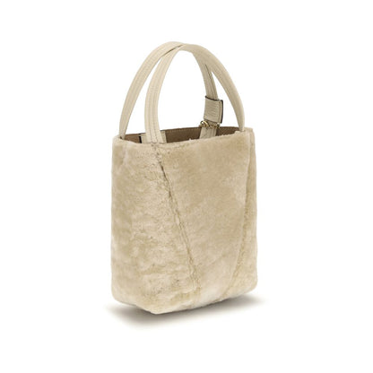 Chloé Beige Calf Leather Bos Taurus Shoulder Bag