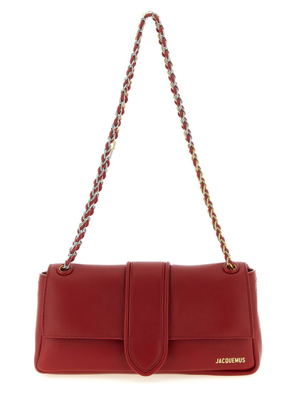 Jacquemus Red Lamb Leather Shoulder Bag