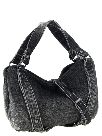 Diesel Black Cotton Handbag