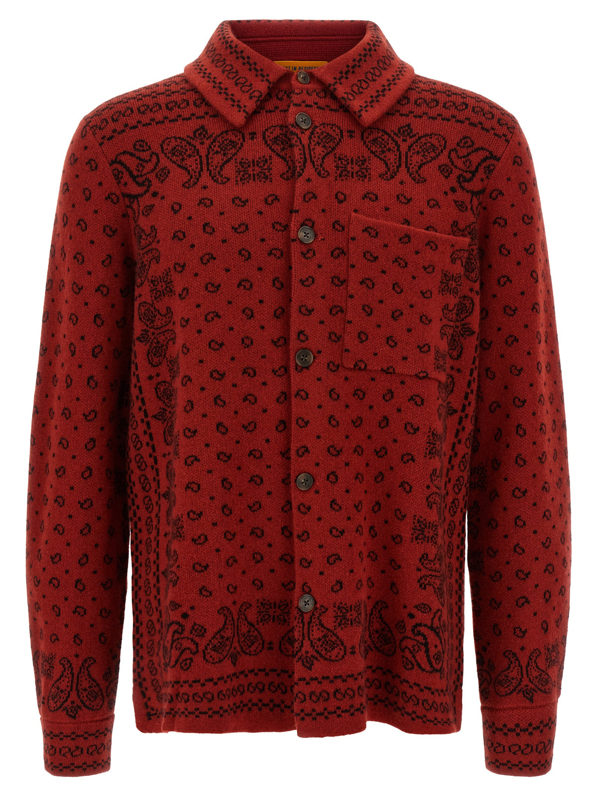 Guest in Residence Red Cashmere Blouse