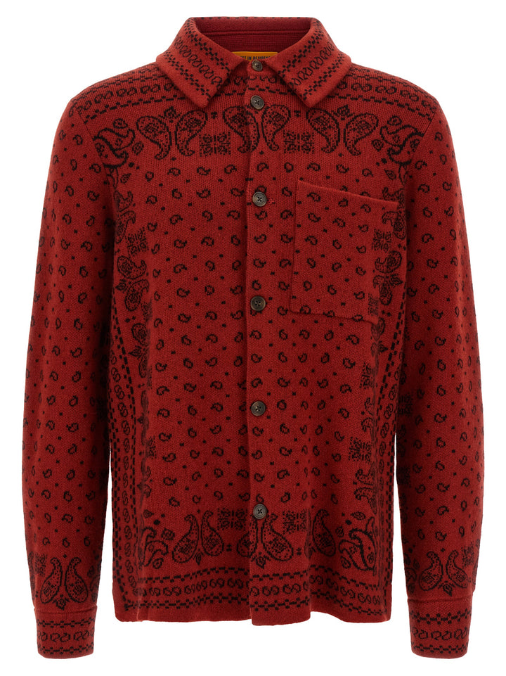 Guest in Residence Red Cashmere Blouse