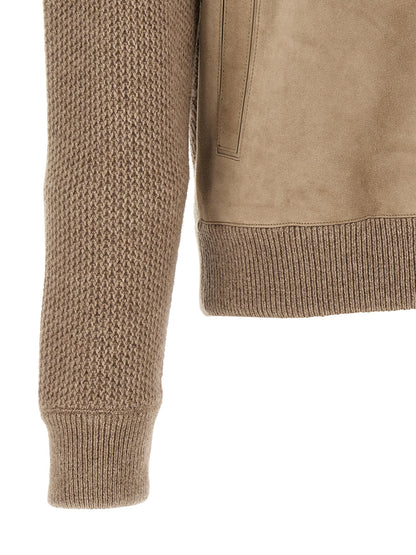 ZEGNA Beige Cashmere Cardigan