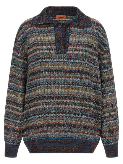 Missoni Multicolor Viscose Polo Shirt