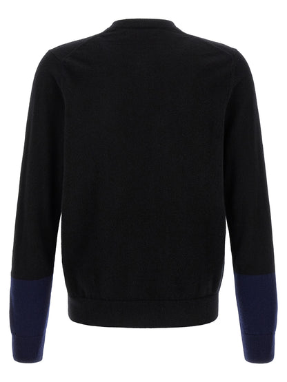 Comme Des Garçons Black Wool Cardigan