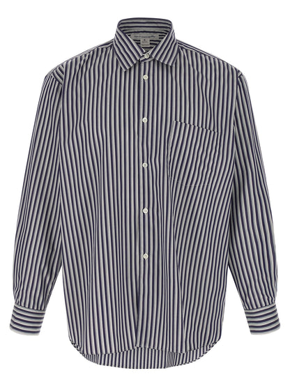 Comme Des Garçons Blue Cotton Blouse