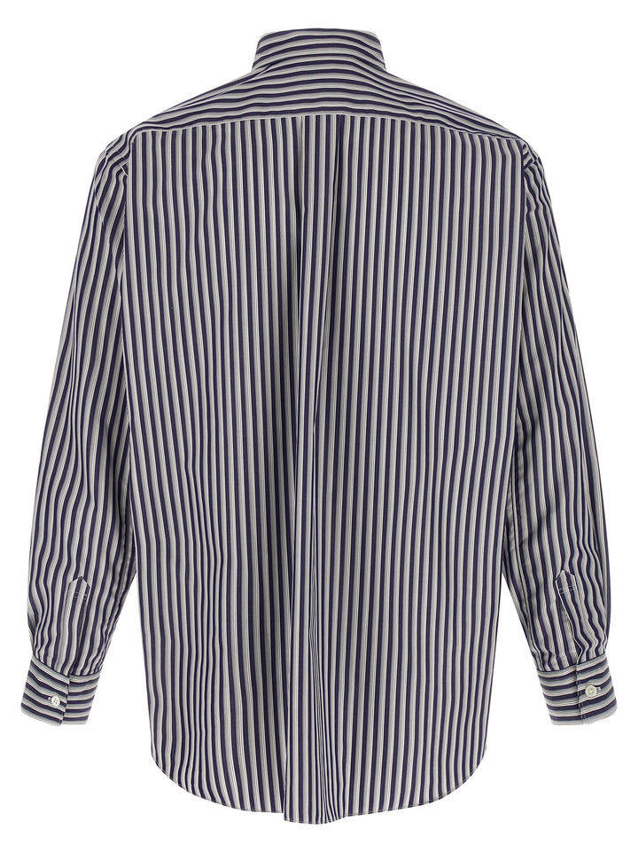 Comme Des Garçons Blue Cotton Blouse