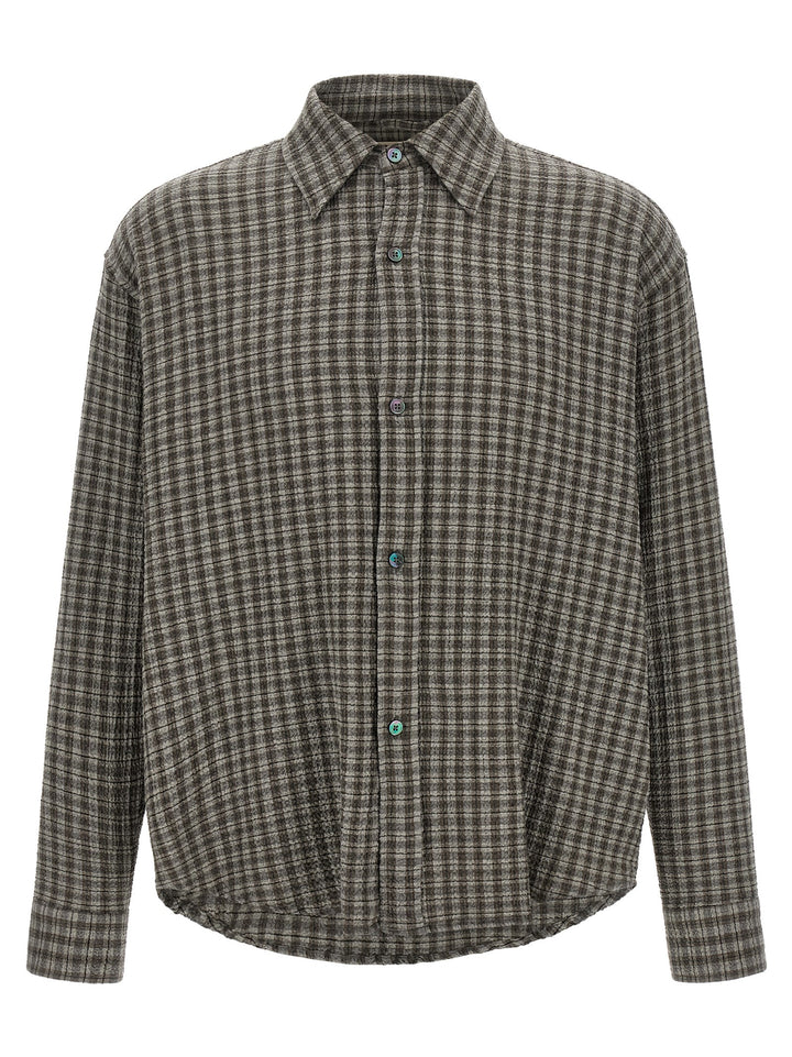 MFPEN Gray Virgin Wool Blouse