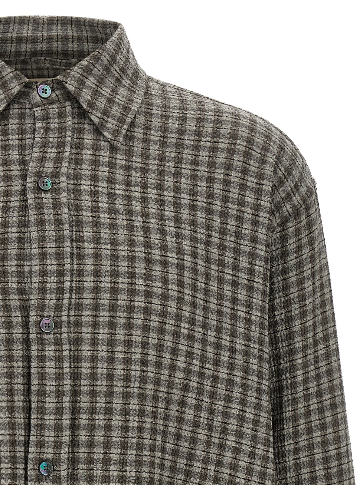MFPEN Gray Virgin Wool Blouse