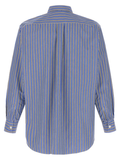 Comme Des Garçons Blue Cotton Blouse