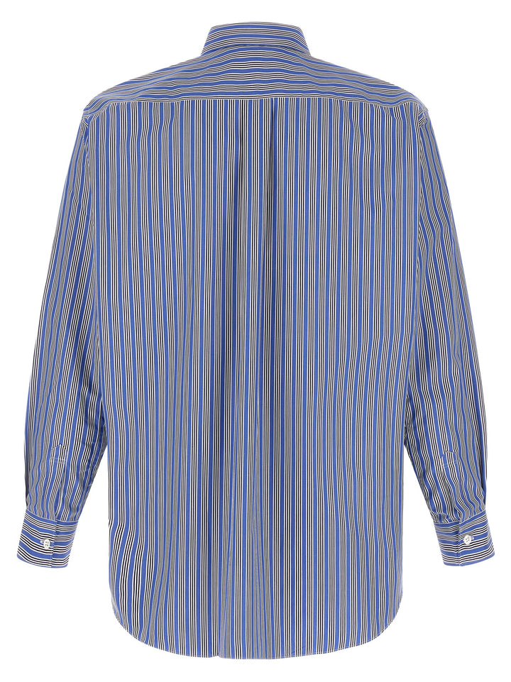 Comme Des Garçons Blue Cotton Blouse