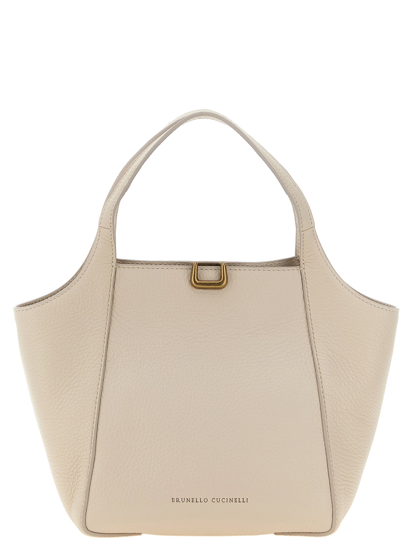Brunello Cucinelli Beige Nubuc Leather Handbag