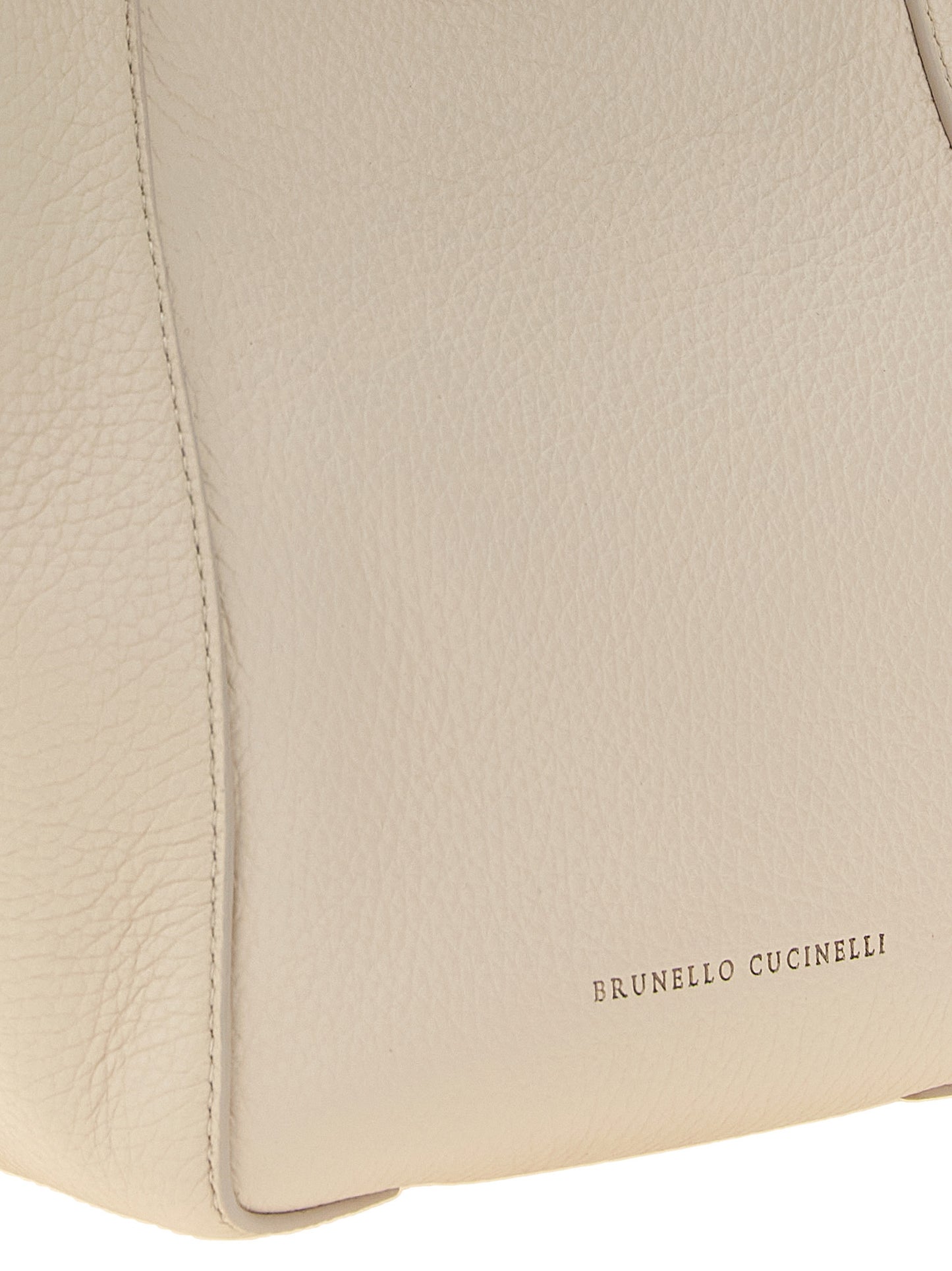 Brunello Cucinelli Beige Nubuc Leather Handbag
