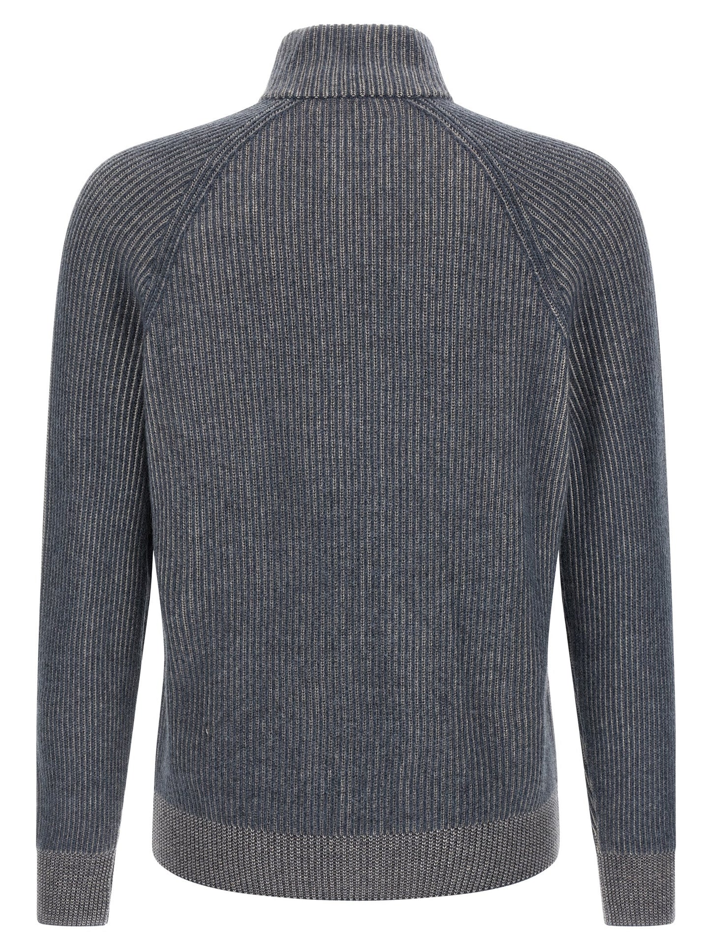 Brunello Cucinelli Blue Cashmere Cardigan
