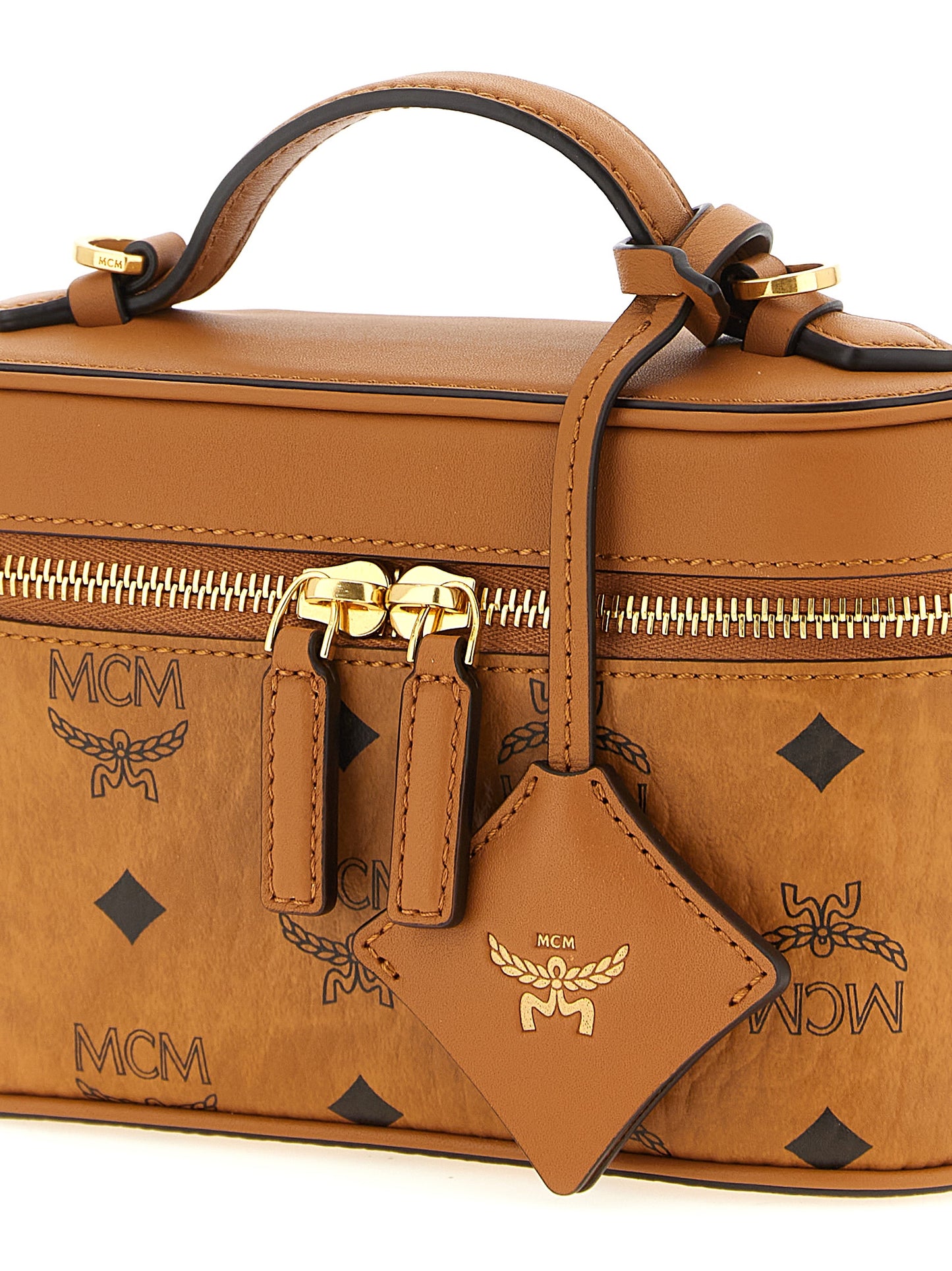 MCM Brown Polyethylene Handbag