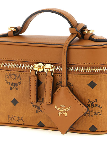 MCM Brown Polyethylene Handbag