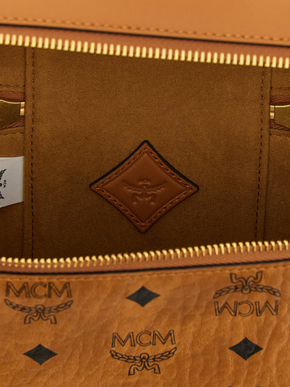 MCM Brown Polyethylene Handbag