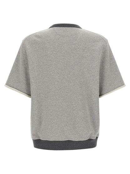 Brunello Cucinelli Gray Cotton Sweatshirt