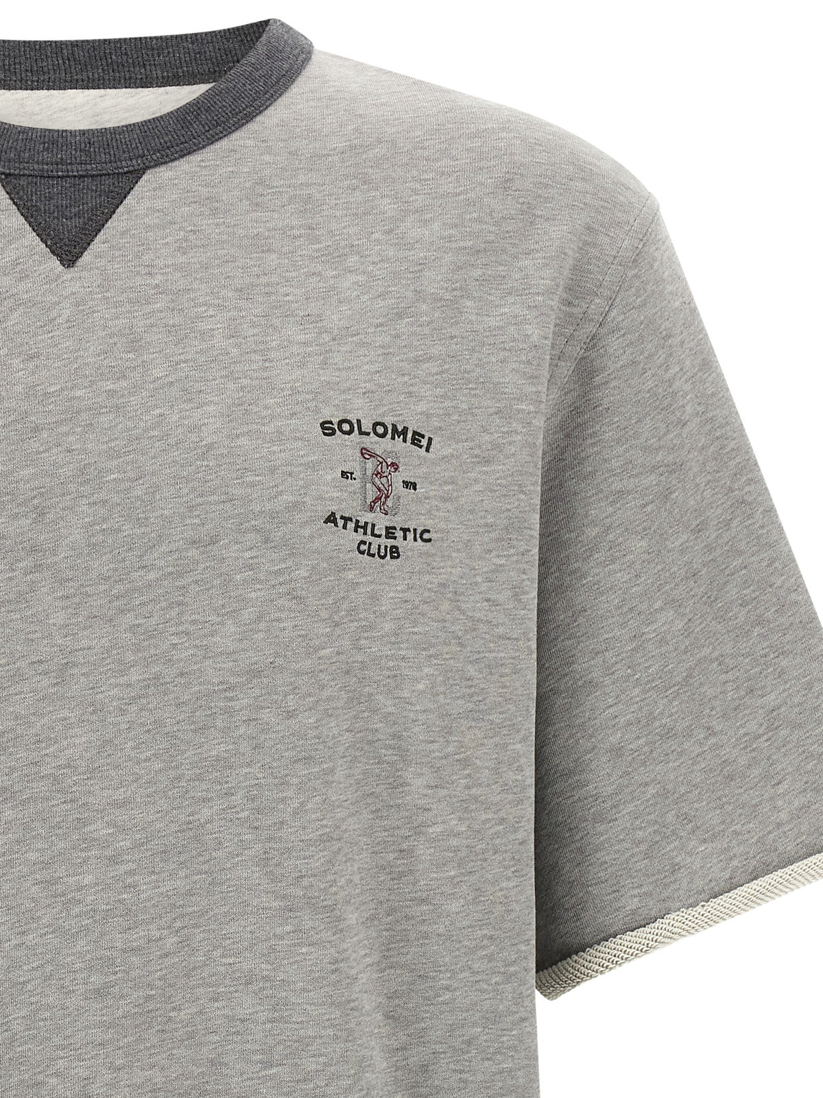 Brunello Cucinelli Gray Cotton Sweatshirt
