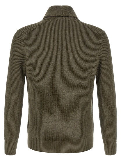 Brunello Cucinelli Bicolor Cotton Cardigan