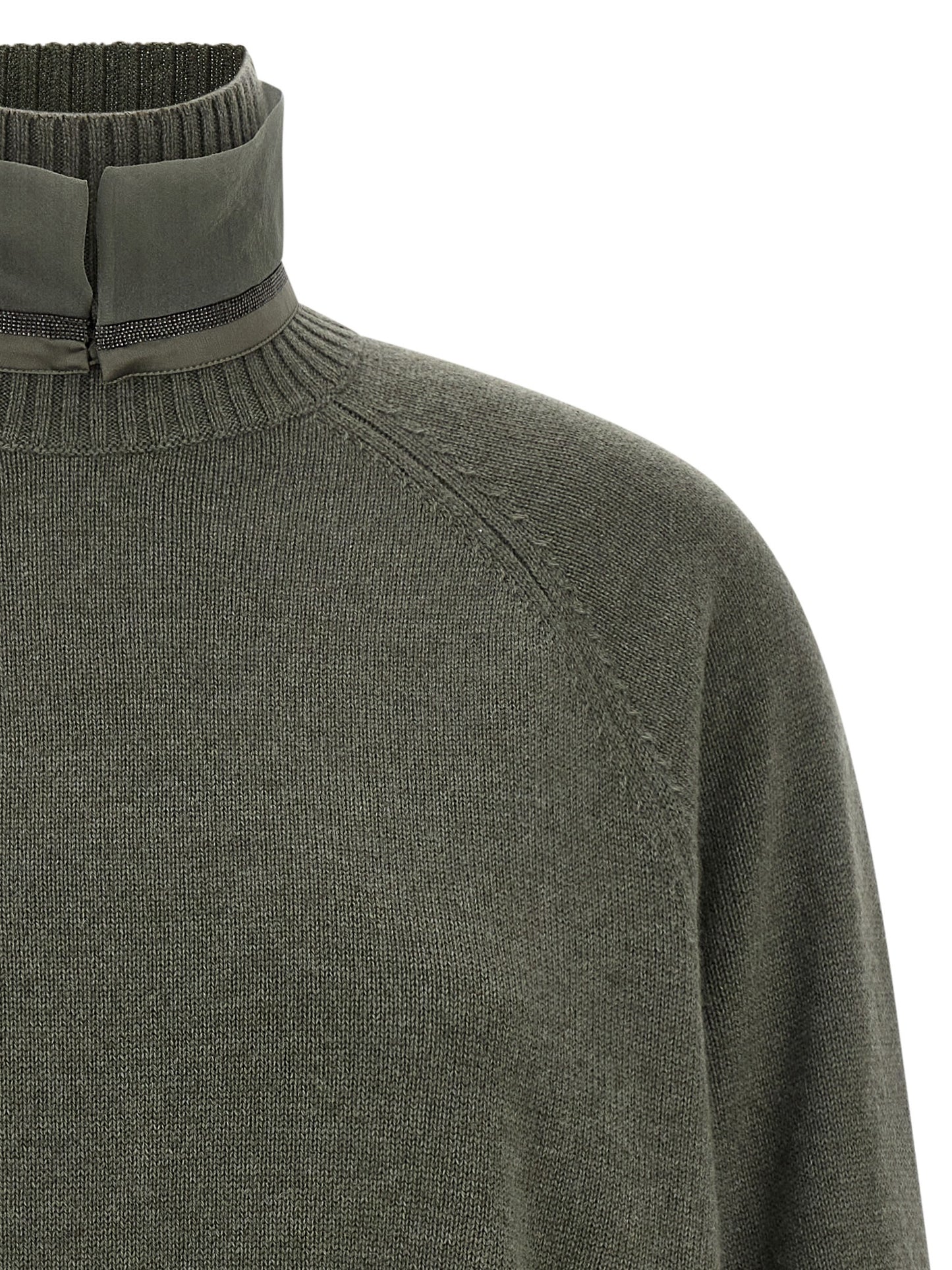 Brunello Cucinelli Bicolor Cashmere Cardigan