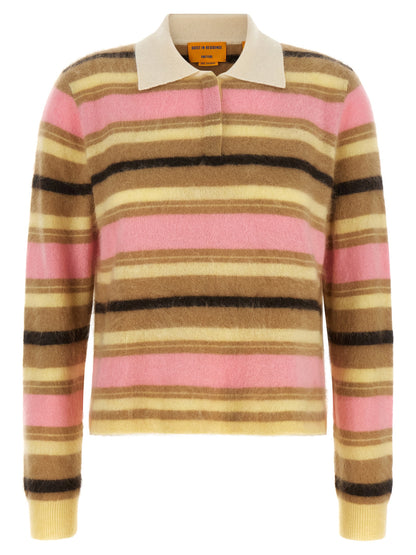 Guest in Residence Multicolor Cashmere Polo Shirt