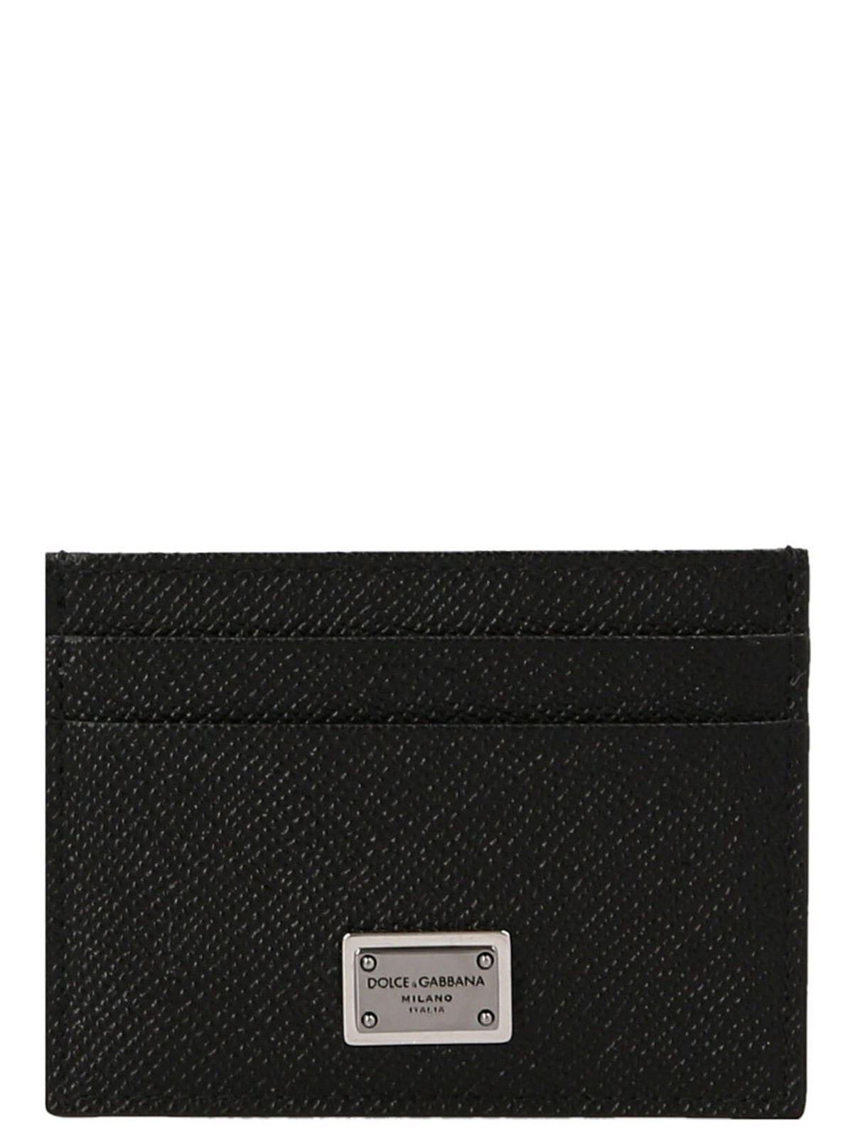 Dolce & Gabbana Black Calfskin Cardholder