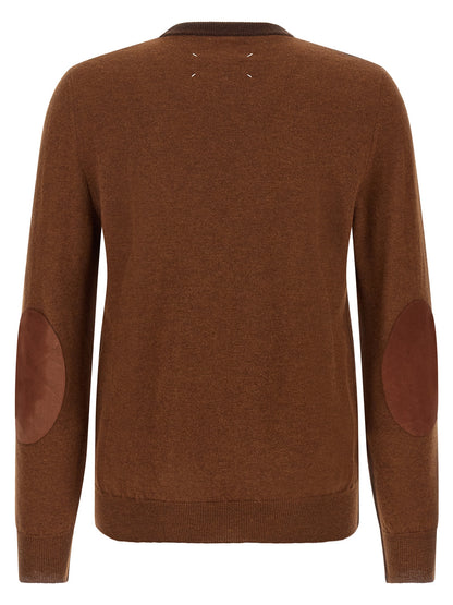Maison Margiela Brown Wool Cardigan