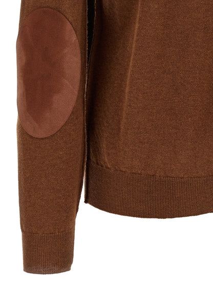 Maison Margiela Brown Wool Cardigan