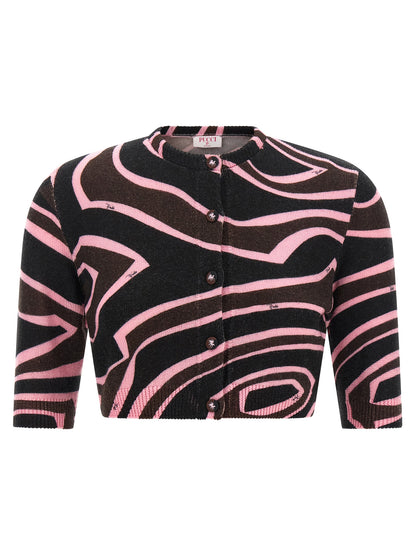 Emilio Pucci Multicolor Wool Cardigan