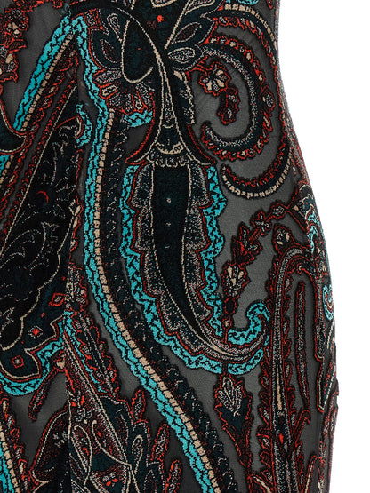 Etro Multicolor Viscose Long Dress