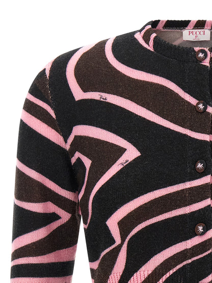 Emilio Pucci Multicolor Wool Cardigan