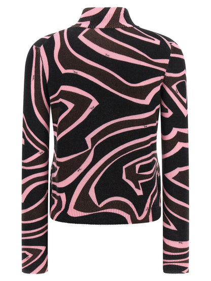 Emilio Pucci Multicolor Wool Cardigan