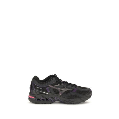 MIZUNO Black Fabric Athletic Sneakers