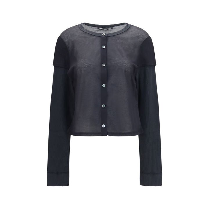 Our Legacy Black Cotton Cardigan